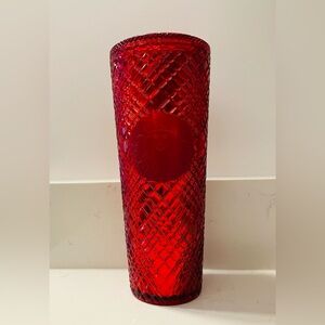 Starbucks 2021 Holiday Diamond Tumbler – Ruby Red (24 fl oz) ♥️